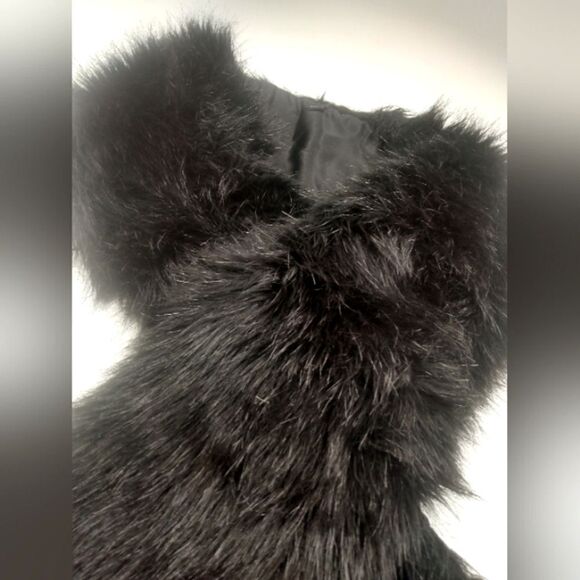 Faux Fur Mink  Long Winter Scarf with Satin Lining Vintage - Picture 6 of 16